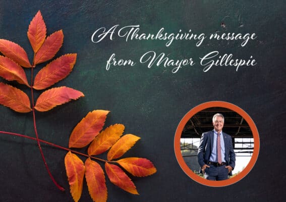 Mayor Gillespie Thanksgiving Message
