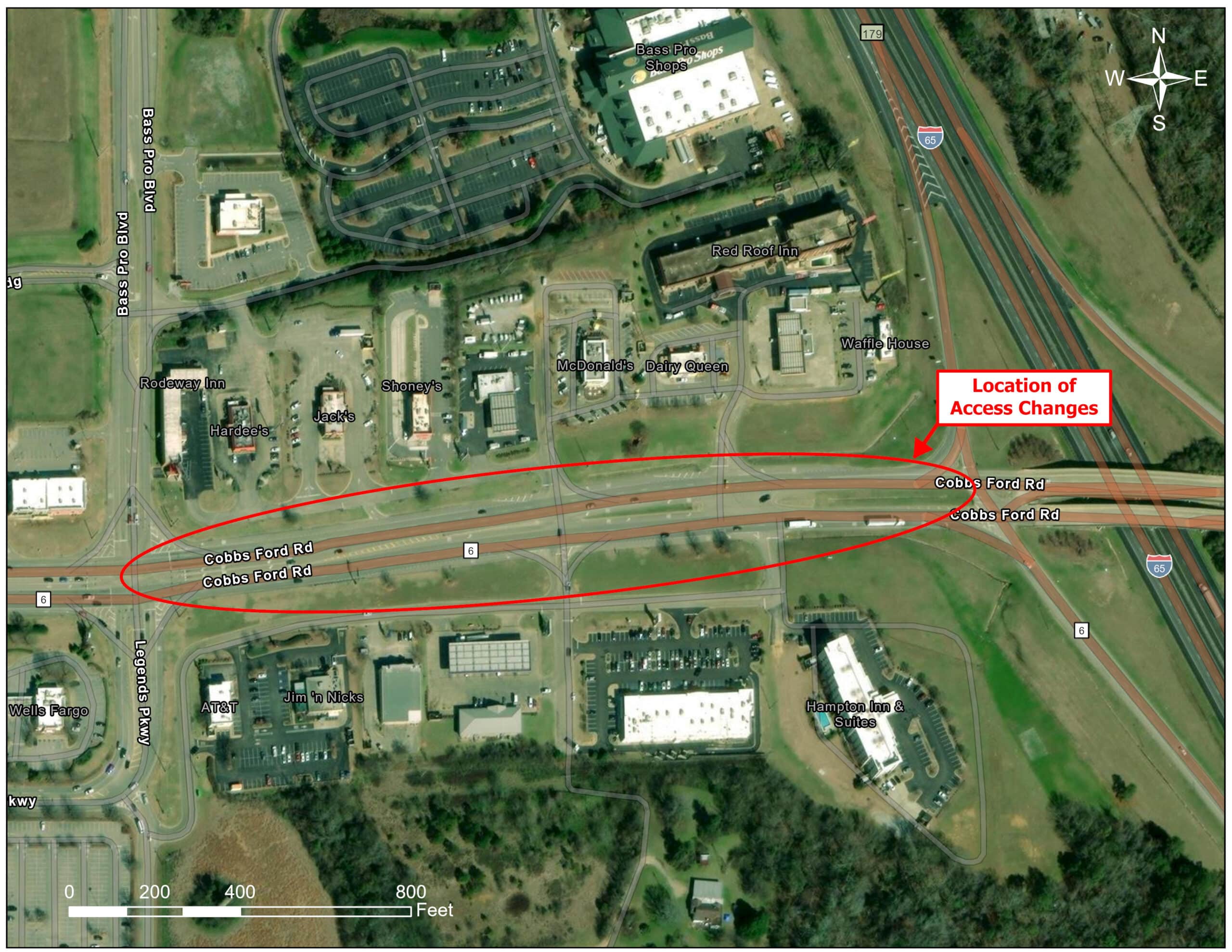 ALDOT- Access Management along Cobbs Ford Road