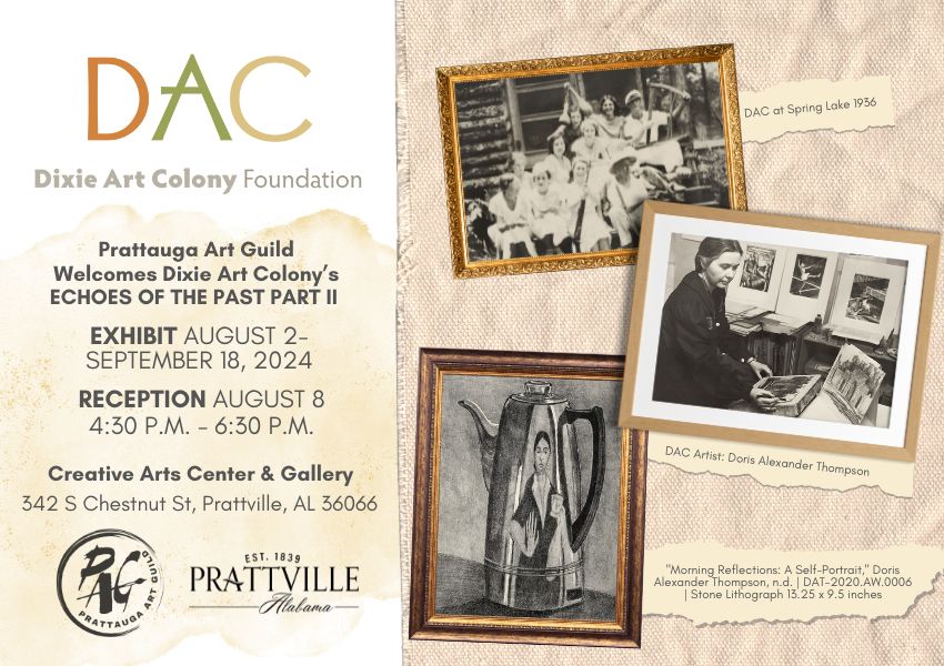 Dixie Art Colony Foundation relocates to Prattville, Alabama Press Release
