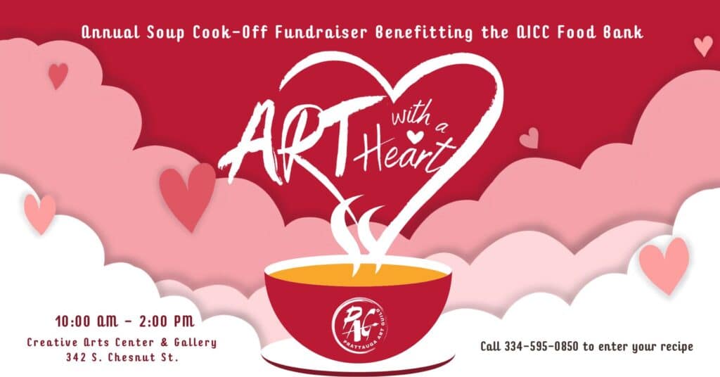 art with a heart event by Prattauga Art Guild