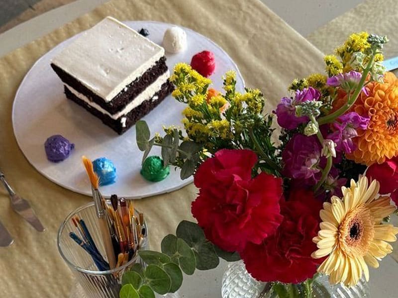 Cake Canvas Painting Class