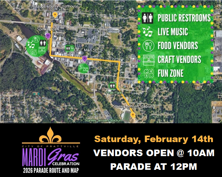 Mardi Gras 2026 Parade Map