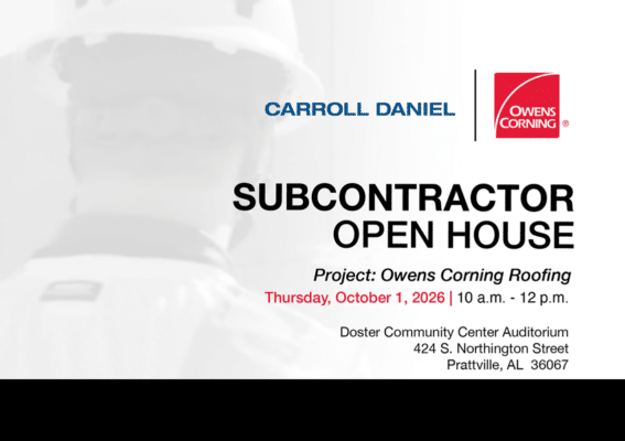 Carroll Daniel Subcontractor Open House